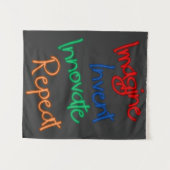 Motiverende typografie wandkleed (Voorkant (horizontaal))