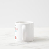 Motiverende typografische retro stijl espresso kop (Achterkant)