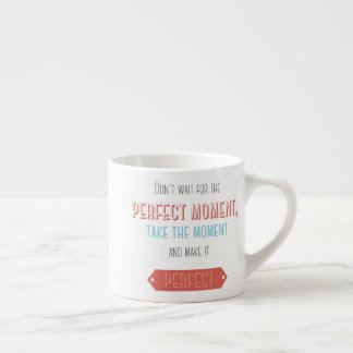 Motiverende typografische retro stijl espresso kop