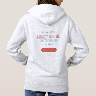 Motiverende typografische retro stijl hoodie
