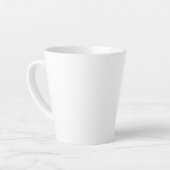 Motiverende typografische retro stijl latte mok (Linkerhoek)