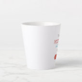 Motiverende typografische retro stijl latte mok (Voorkant)