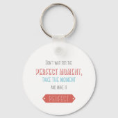 Motiverende typografische retro stijl sleutelhanger (Achterkant)