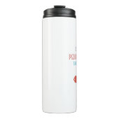 Motiverende typografische retro stijl thermosbeker (Voorkant)