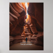 Motiverende uitspraak Slot Canyon Poster (Voorkant)