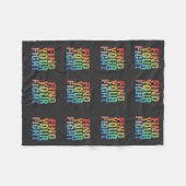 Motiverende Vind Je Strijd Quote Kunst Fleece Deken (Voorkant (Horizontaal))