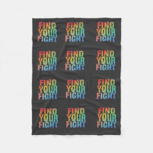 Motiverende Vind Je Strijd Quote Kunst Fleece Deken