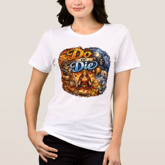 Motiverende vrouwen wit T-shirt