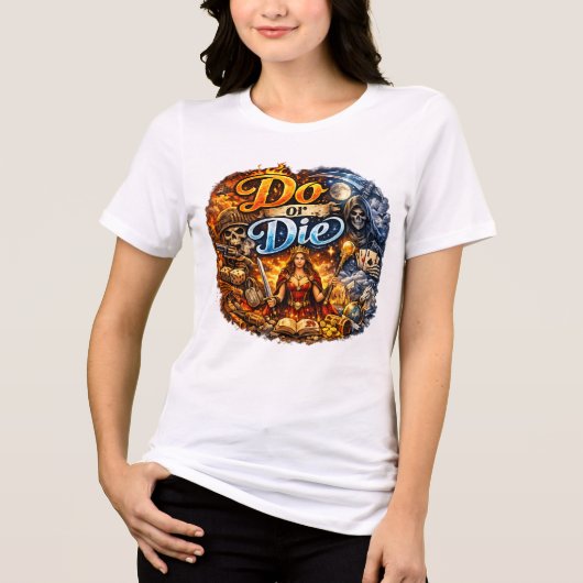 Motiverende vrouwen wit T-shirt (Voorkant)