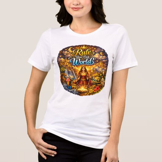 Motiverende Vrouwen Witte T-shirt (Voorkant)