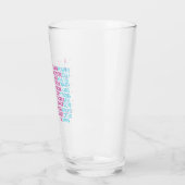 Motiverende watertracker glas (Links)