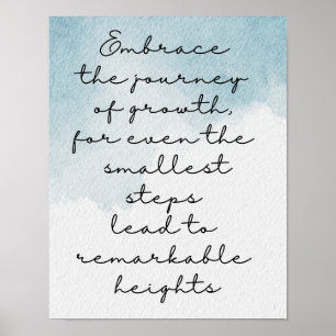 Motiverende Waterverf Inspirerende Spreuk Poster