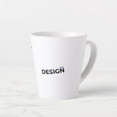 Motiverende witte keramische mok van GJA Design (Rechterhoek)