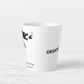 Motiverende witte keramische mok van GJA Design (Voorkant)