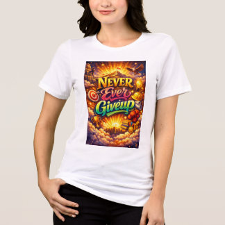 Motiverende witte T-shirt