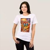 Motiverende witte T-shirt (Voorkant volledig)