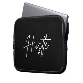 Motiverende zwart-wit laptophoes laptop sleeve