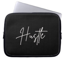 Motiverende zwart-wit laptophoes
