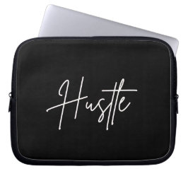 Motiverende zwart-wit laptophoes laptop sleeve