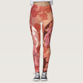 Motivering Chat Japonais & Chrysanthema Leggings (Voorkant)