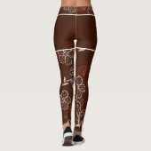 Motivering Chat Japonais & Chrysanthema Leggings (Achterkant)