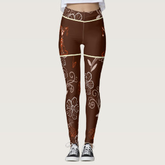 Motivering Chat Japonais & Chrysanthema Leggings