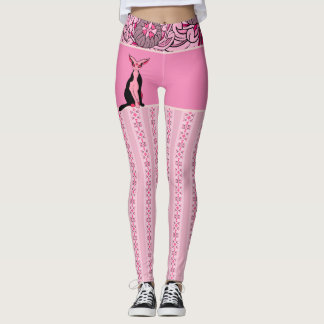 Motivering Chat Japonais & Chrysanthema Leggings