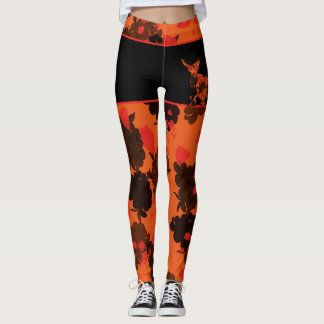 Motivering Chat Japonais & Chrysanthema Leggings