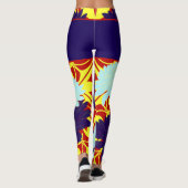 Motivering Chat Japonais & Chrysanthema Leggings (Achterkant)