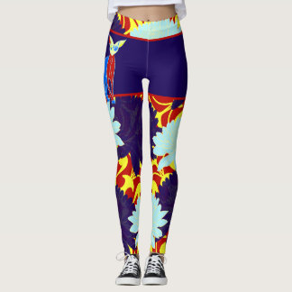 Motivering Chat Japonais & Chrysanthema Leggings