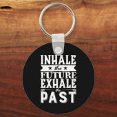 Motivering citaat inhaleert de toekomstige uitbrei sleutelhanger (Voorkant)