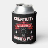 Motivering - Creativiteit is intelligentie Blikjeskoeler (Blikje Voorkant)