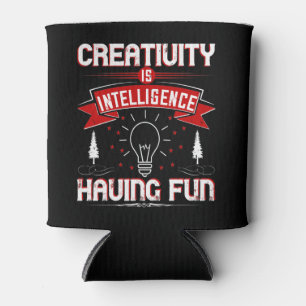 Motivering - Creativiteit is intelligentie Blikjeskoeler