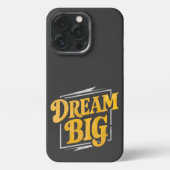 Motivering - Dream Big street art iPhone Hoesje (Achterkant)