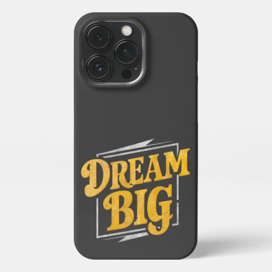 Motivering - Dream Big street art iPhone Hoesje (Achterkant)
