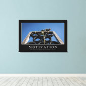 Motivering: Inspirerend prijsopgave Canvas Afdruk (Insitu (Houten vloer))