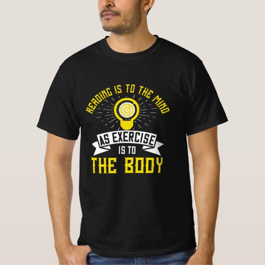Motivering - Lezen is in de geest T-shirt (Voorkant)