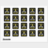 Motivering - Lezen is in de geest Vierkante Sticker (Vel)