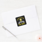 Motivering - Lezen is in de geest Vierkante Sticker (Envelop)