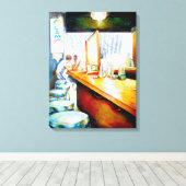 Motivering, logica om te rechtvaardigen canvas afdruk (Insitu (Houten vloer))