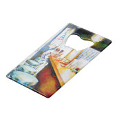 Motivering, logica om te rechtvaardigen creditkaart flessenopener (Achterkant Gekanteld)