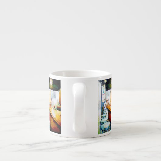 Motivering, logica om te rechtvaardigen espresso kop (Achterkant)