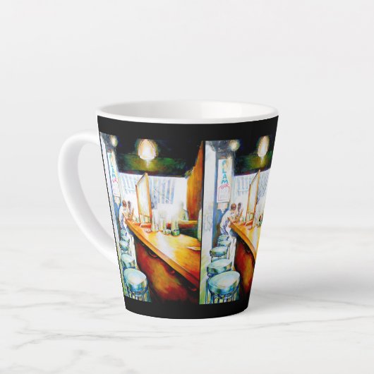 Motivering, logica om te rechtvaardigen latte mok (Linkerhoek)