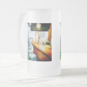 Motivering, logica om te rechtvaardigen matglas bierpul (Voorkant links)