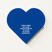 Motivering, logica om te rechtvaardigen notitieboek (Achterkant)