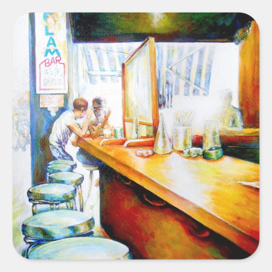 Motivering, logica om te rechtvaardigen vierkante sticker (Voorkant)