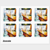 Motivering, logica om te rechtvaardigen vierkante sticker (Vel)