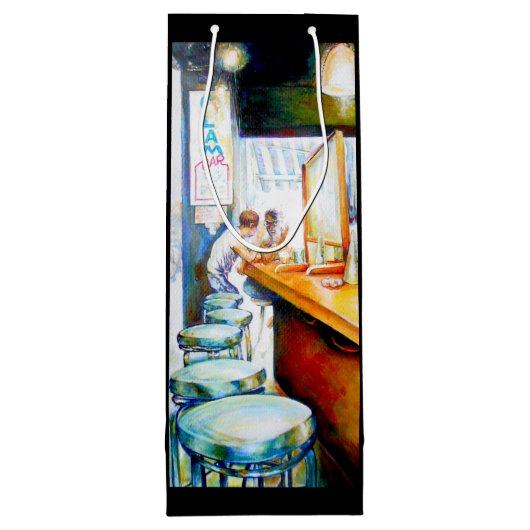 Motivering, logica om te rechtvaardigen wijn cadeautas (Achterkant)