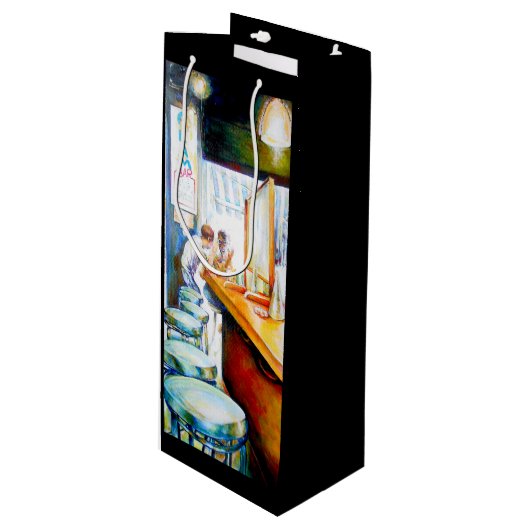 Motivering, logica om te rechtvaardigen wijn cadeautas (Voorkant Gekanteld)