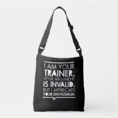Motivering persoonlijke trainer fitness crossbody tas (Voorkant)